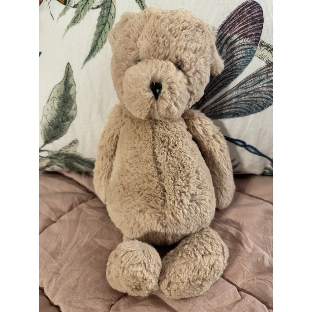 Jellycat Bashful Medium Honey Bear Plush Stuffed Animal Tan Teddy 12"
